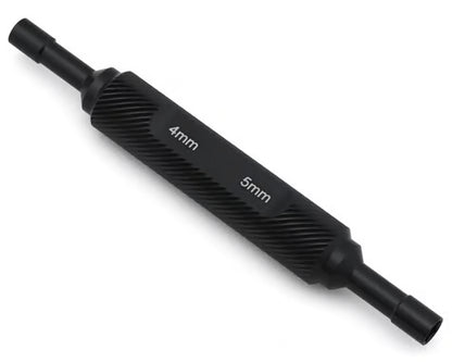 STRC Part #STRA45NBK CNC Machined Aluminum 4mm/5mm Thin-Walled Wheel Nut Wrench for Mini Crawlers (SCX/AX24, TRX4M) BLACK