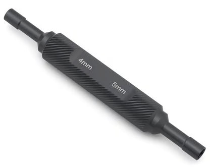 STRC Part #STRA45NGM CNC Machined Aluminum 4mm/5mm Thin-Walled Wheel Nut Wrench for Mini Crawlers (SCX/AX24, TRX4M) GUN METAL