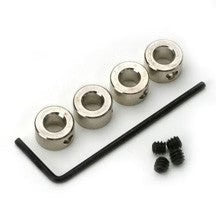 DU-BRO Part #138 3/32" / 2.3 mm (4ct) Nickel Plated Shaft & Wheel Collars w/Allen Wrench