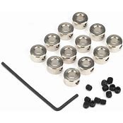 DU-BRO Part #599 Nickel Plated Shaft & Wheel Collars 3/16" / 4.7 mm (12ct)