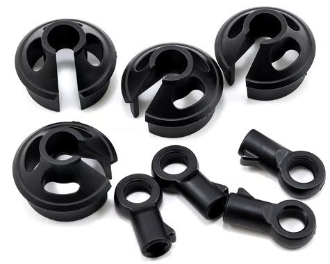 Tekno Part #TKR6005 Shock Rod Ends & Spring Perches (6.8mm, SHK Ends, 4pcs)
