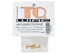 TQ Wire Part #TQ2506 4mm Narrow Top Male Bullet Connector (Gold) (2)