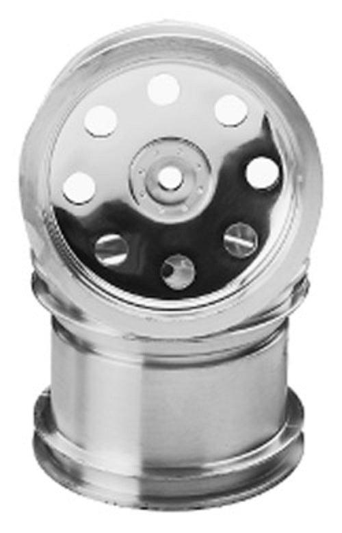 Traxxas 3672 Chrome Rear Wheel for Rustler/Stampede (2) - PowerHobby