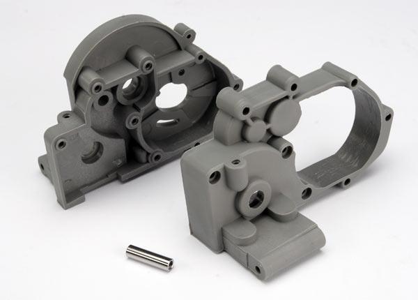 Traxxas 3691A Gearbox Halves w/Idler Shaft Bandit Slash Rustler Stampede - PowerHobby