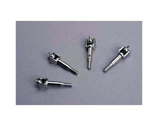 TRAXXAS Part #4353 Stub axles (F&R) (4) (assembled with u-joints)