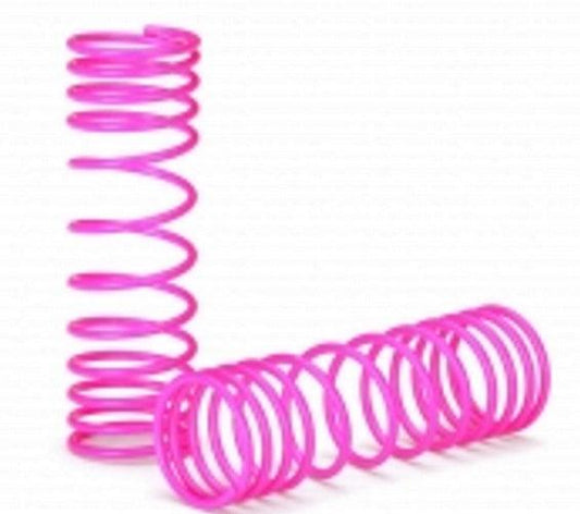 Traxxas 5857P Springs Front (Pink) (Progressive rate) (2) Slash 2wd - PowerHobby