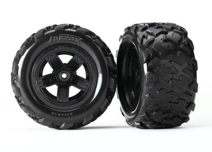 Traxxas 7672 LaTrax Tires/Wheels Assembled Glued Teton (4) - PowerHobby