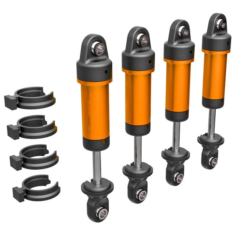 Traxxas 9764-ORNG TRX-4M Aluminum  GTM Shocks (4) Orange Without Springs - PowerHobby