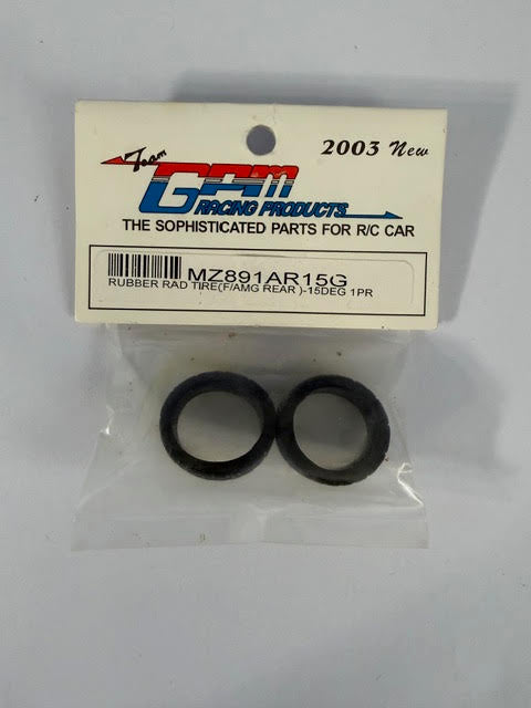 Team GPM Part #MZ891AR15G Rubber Radial Tire (F/AMG Rear) - 15 Deg