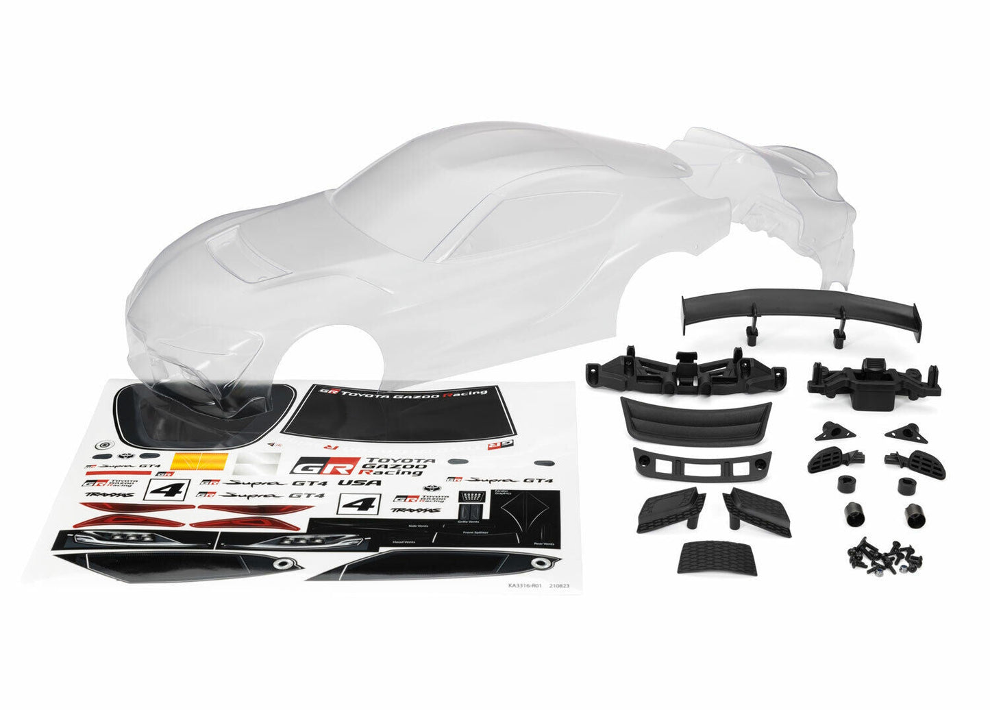 Traxxas 9340 Toyota Supra GT4 Body Clear - PowerHobby