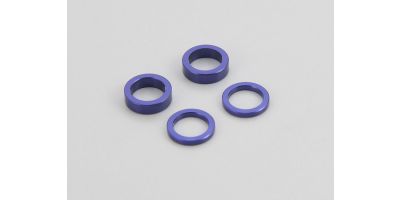 Kyosho Part #W0149 Aluminum Collar (Bule/5x7x1mm/2mm/2pcs)